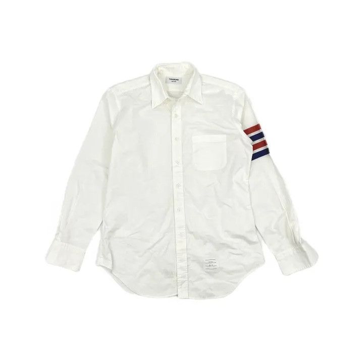Thom Browne Thom Browne White Long Sleeve Button-Up Shirt Size US S / EU 44-46 / 1 - 2 Thumbnail