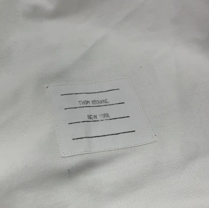 Thom Browne Thom Browne White Long Sleeve Button-Up Shirt Size US S / EU 44-46 / 1 - 4 Thumbnail