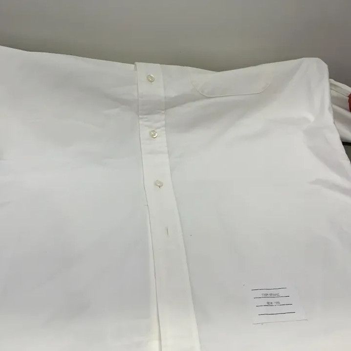 Thom Browne Thom Browne White Long Sleeve Button-Up Shirt Size US S / EU 44-46 / 1 - 6 Thumbnail