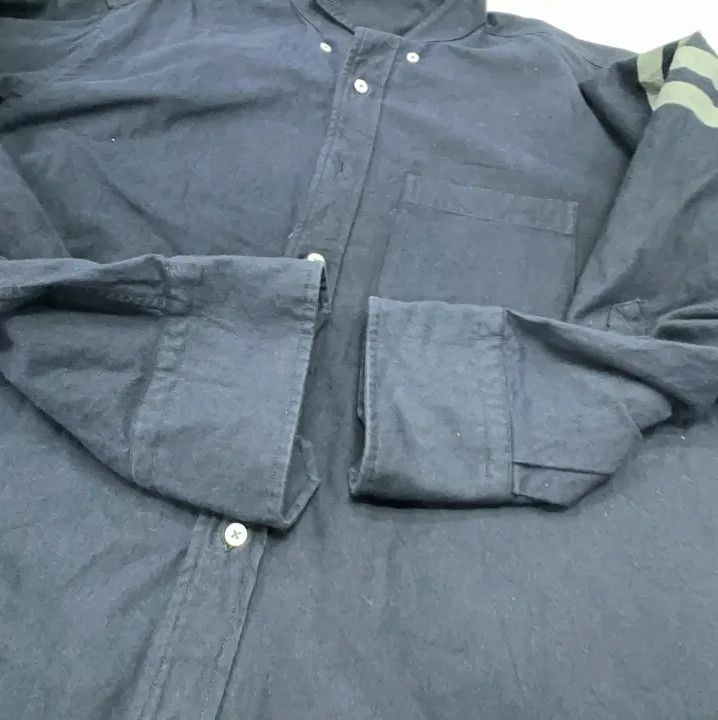 Thom Browne Thom Browne Classic Navy Long Sleeve Shirt Size US L / EU 52-54 / 3 - 11 Thumbnail