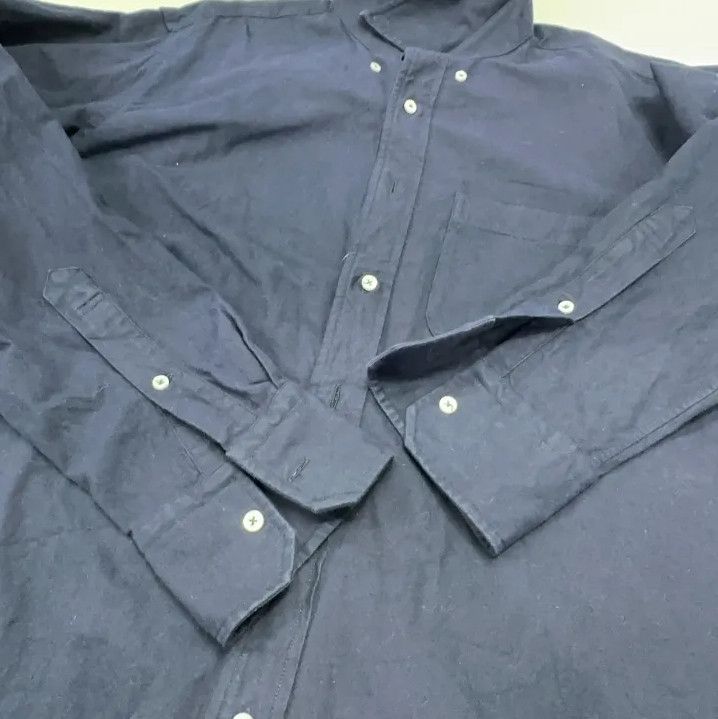 Thom Browne Thom Browne Classic Navy Long Sleeve Shirt Size US L / EU 52-54 / 3 - 9 Thumbnail