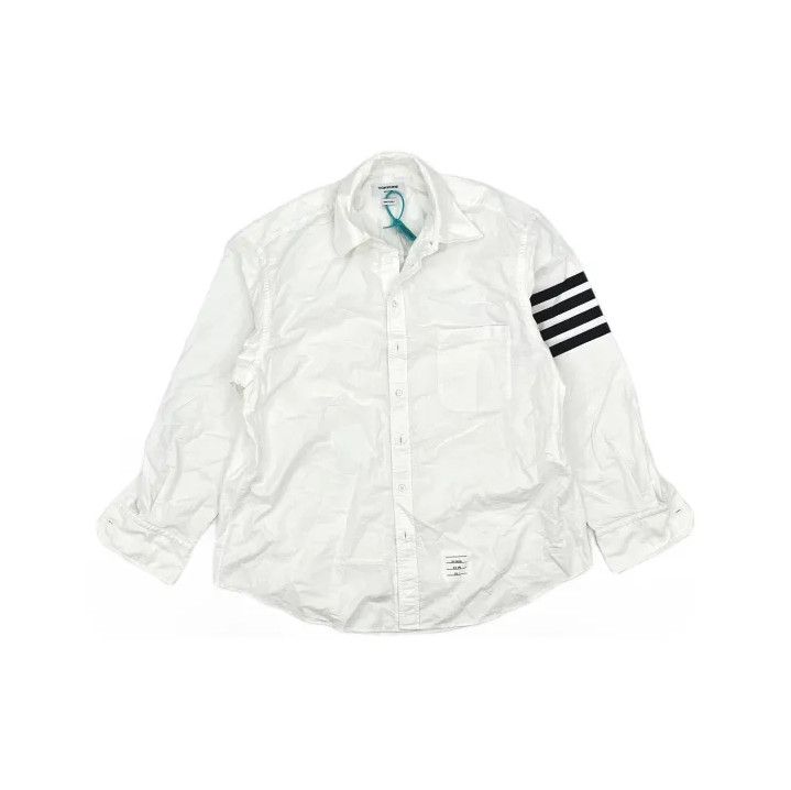 Thom Browne Thom Browne Classic White Long Sleeve Button-Up Shirt Size US S / EU 44-46 / 1 - 2 Thumbnail