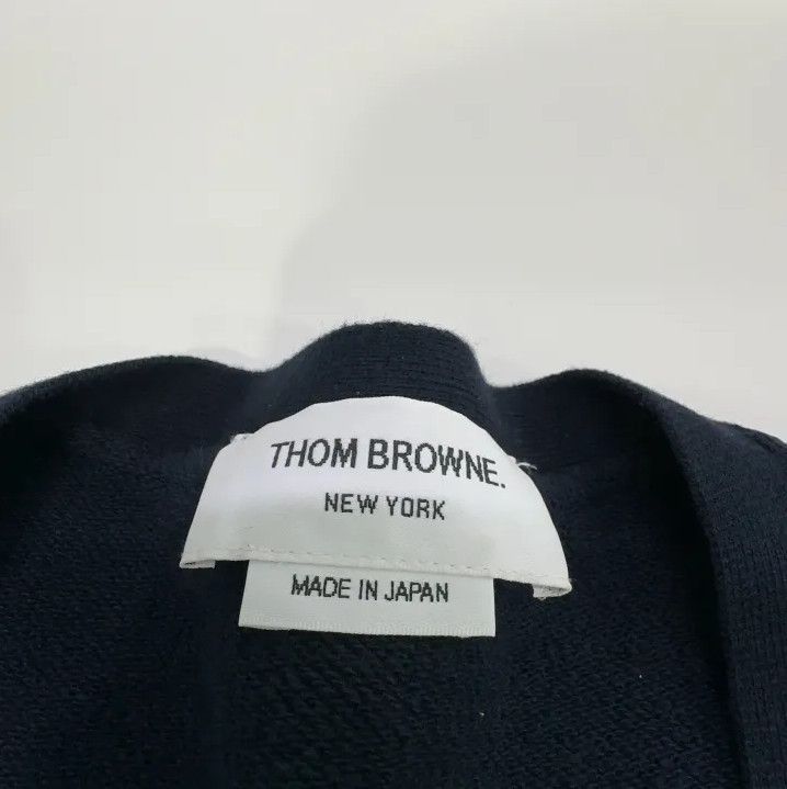 Thom Browne Thom Browne Classic V-Neck Cotton Knit Sweater Size US M / EU 48-50 / 2 - 6 Thumbnail