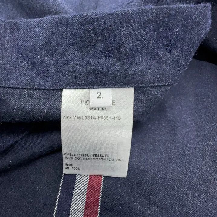 Thom Browne Thom Browne Navy Button-Up Long Sleeve Shirt Size US M / EU 48-50 / 2 - 5 Thumbnail