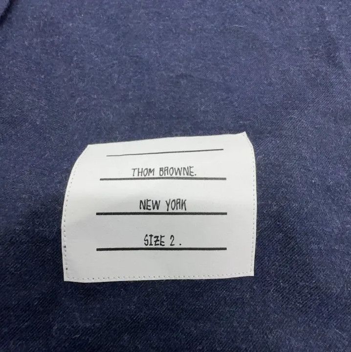 Thom Browne Thom Browne Navy Button-Up Long Sleeve Shirt Size US M / EU 48-50 / 2 - 4 Thumbnail