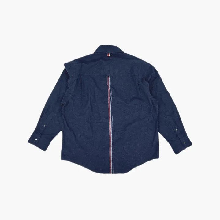 Thom Browne Thom Browne Navy Button-Up Long Sleeve Shirt Size US M / EU 48-50 / 2 - 3 Thumbnail