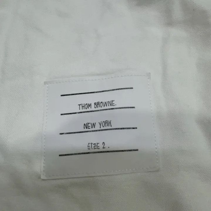 Thom Browne Thom Browne Classic White Long Sleeve Shirt Size US S / EU 44-46 / 1 - 5 Thumbnail
