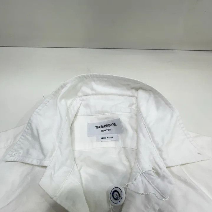 Thom Browne Thom Browne Classic White Long Sleeve Shirt Size US S / EU 44-46 / 1 - 7 Thumbnail