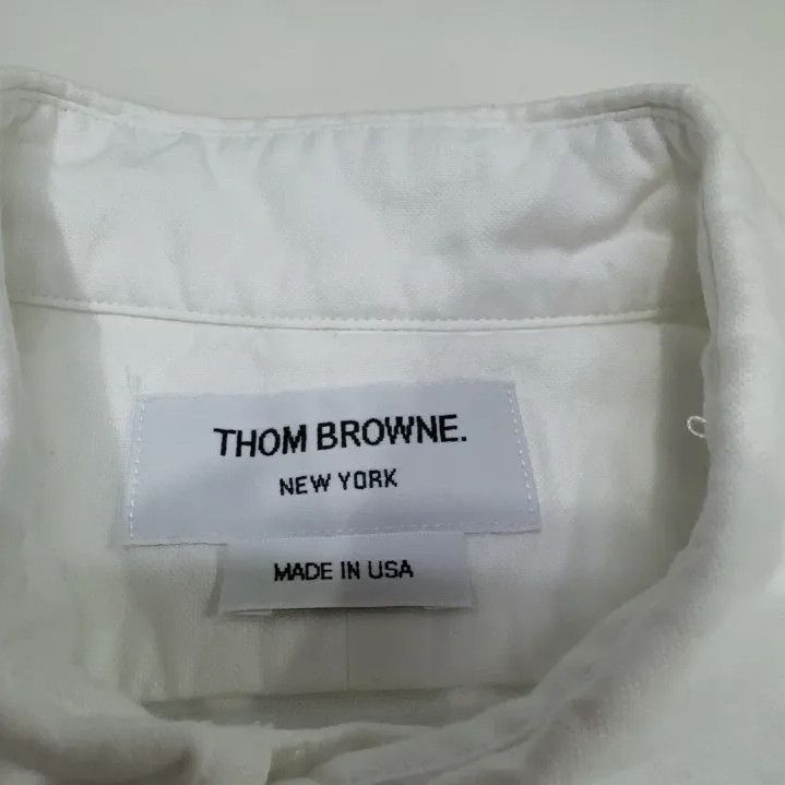 Thom Browne Thom Browne Classic White Long Sleeve Shirt Size US S / EU 44-46 / 1 - 4 Thumbnail