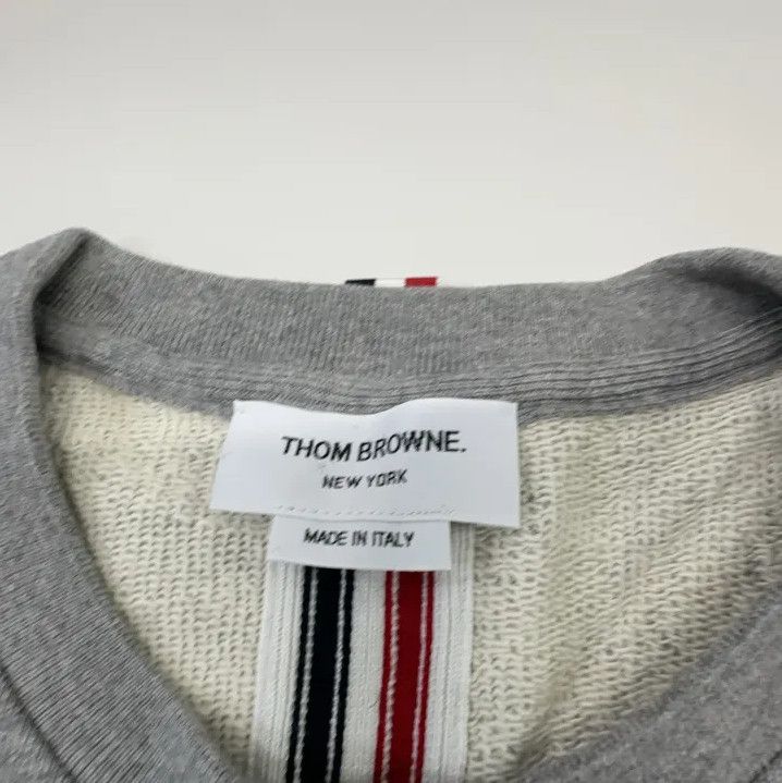 Thom Browne Thom Browne Gray Long Sleeve Sweatshirt Size US L / EU 52-54 / 3 - 6 Thumbnail
