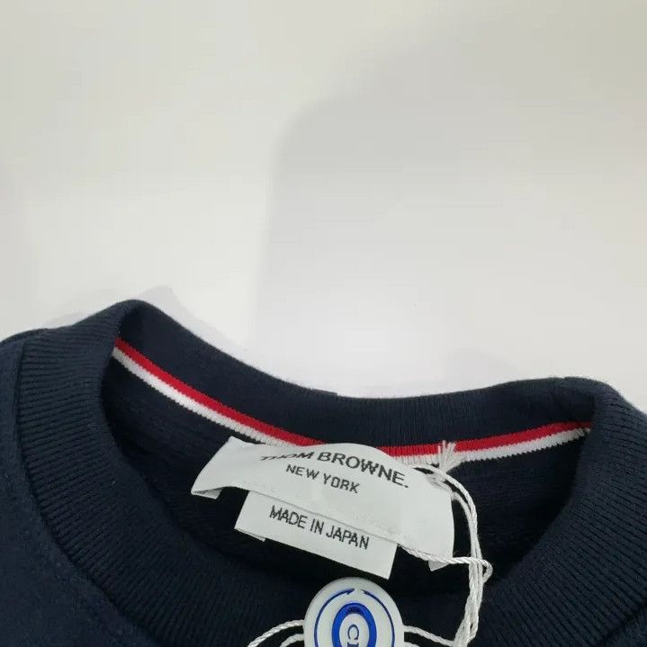 Thom Browne Thom Browne Classic Navy Striped Sweatshirt Size US M / EU 48-50 / 2 - 6 Thumbnail