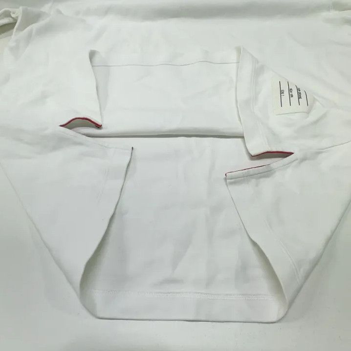 Thom Browne Thom Browne White Crewneck Short Sleeve T-Shirt Size US S / EU 44-46 / 1 - 15 Thumbnail