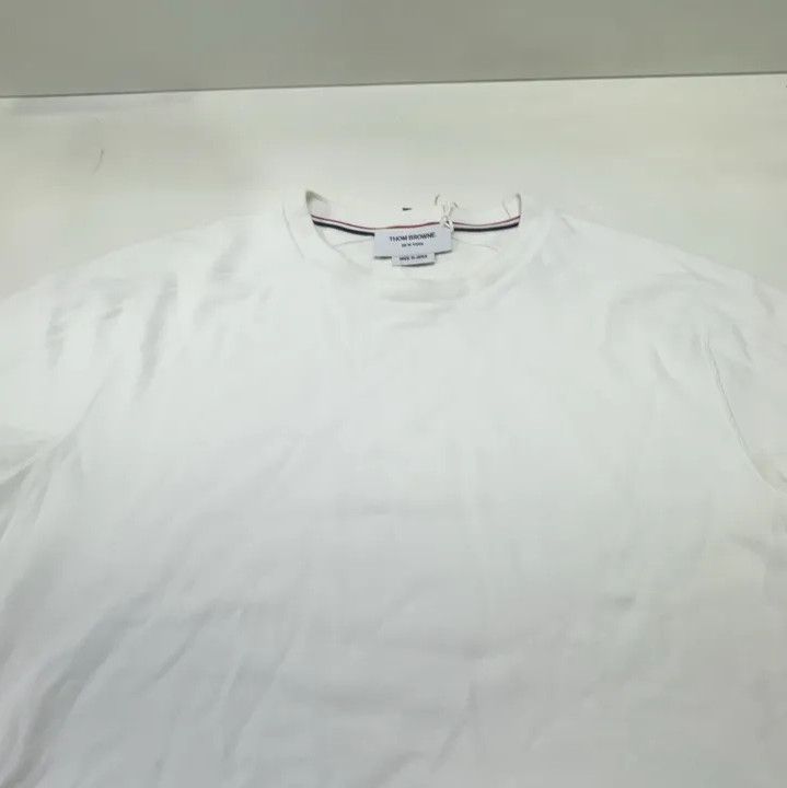 Thom Browne Thom Browne White Crewneck Short Sleeve T-Shirt Size US S / EU 44-46 / 1 - 10 Thumbnail