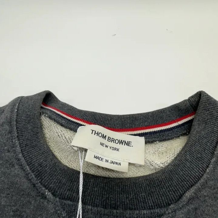 Thom Browne Thom Browne Classic Four-Bar Pullover Sweatshirt Size US M / EU 48-50 / 2 - 6 Thumbnail