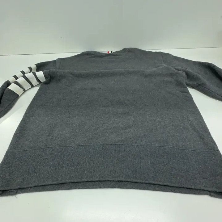 Thom Browne Thom Browne Classic Four-Bar Pullover Sweatshirt Size US M / EU 48-50 / 2 - 16 Thumbnail