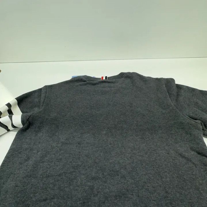 Thom Browne Thom Browne Classic Four-Bar Pullover Sweatshirt Size US M / EU 48-50 / 2 - 15 Thumbnail