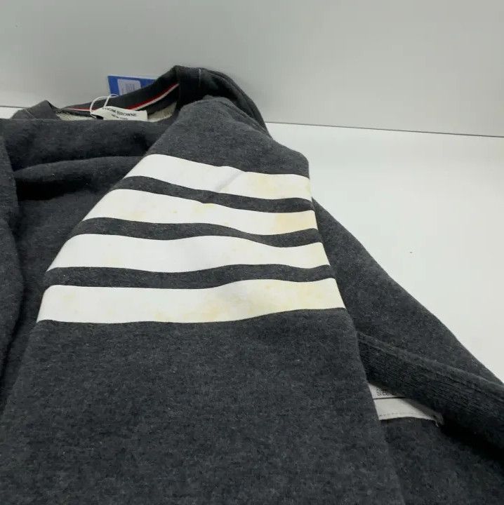 Thom Browne Thom Browne Classic Four-Bar Pullover Sweatshirt Size US M / EU 48-50 / 2 - 14 Thumbnail