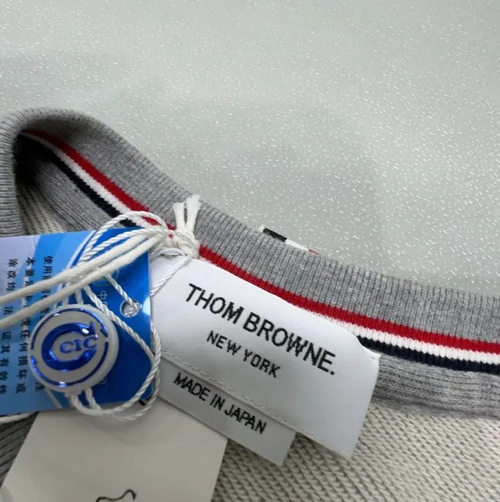 Thom Browne Thom Browne Gray Long Sleeve Sweatshirt Size US M / EU 48-50 / 2 - 7 Thumbnail