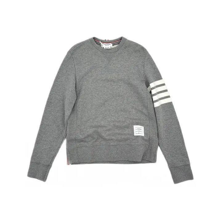 Thom Browne Thom Browne Gray Long Sleeve Sweatshirt Size US M / EU 48-50 / 2 - 2 Thumbnail