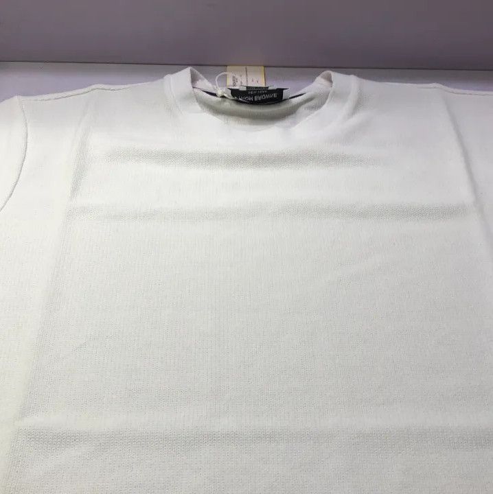 Thom Browne Thom Browne White Striped Short Sleeve T-Shirt Size US L / EU 52-54 / 3 - 11 Thumbnail