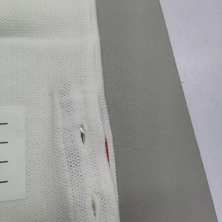 Thom Browne Thom Browne White Striped Short Sleeve T-Shirt Size US L / EU 52-54 / 3 - 17 Thumbnail