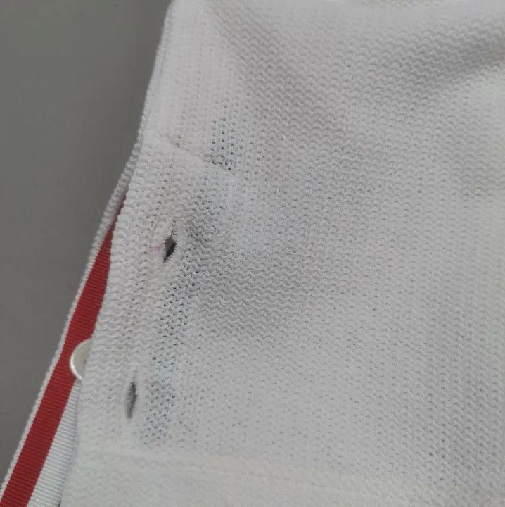 Thom Browne Thom Browne White Striped Short Sleeve T-Shirt Size US L / EU 52-54 / 3 - 9 Thumbnail