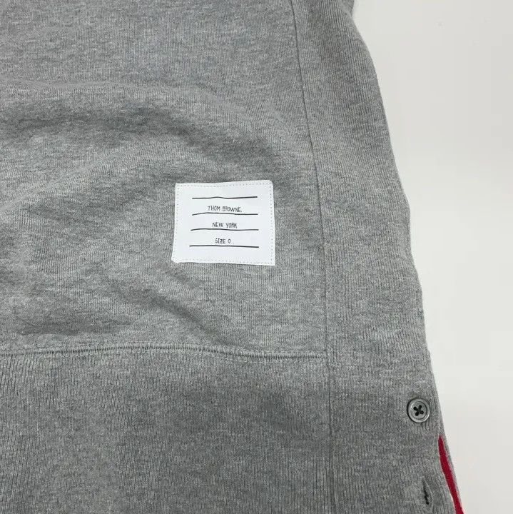 Thom Browne Thom Browne Gray Classic Striped Sweatshirt Size US M / EU 48-50 / 2 - 7 Thumbnail