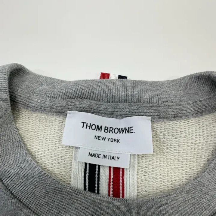 Thom Browne Thom Browne Gray Long Sleeve Sweatshirt Size US L / EU 52-54 / 3 - 6 Thumbnail