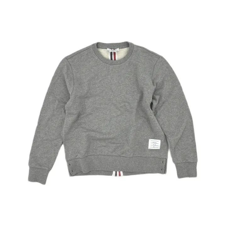 Thom Browne Thom Browne Gray Long Sleeve Sweatshirt Size US L / EU 52-54 / 3 - 2 Thumbnail