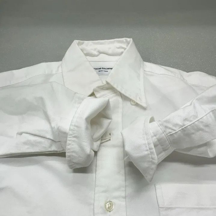 Thom Browne Thom Browne Classic Striped Long Sleeve Shirt Size US M / EU 48-50 / 2 - 9 Thumbnail