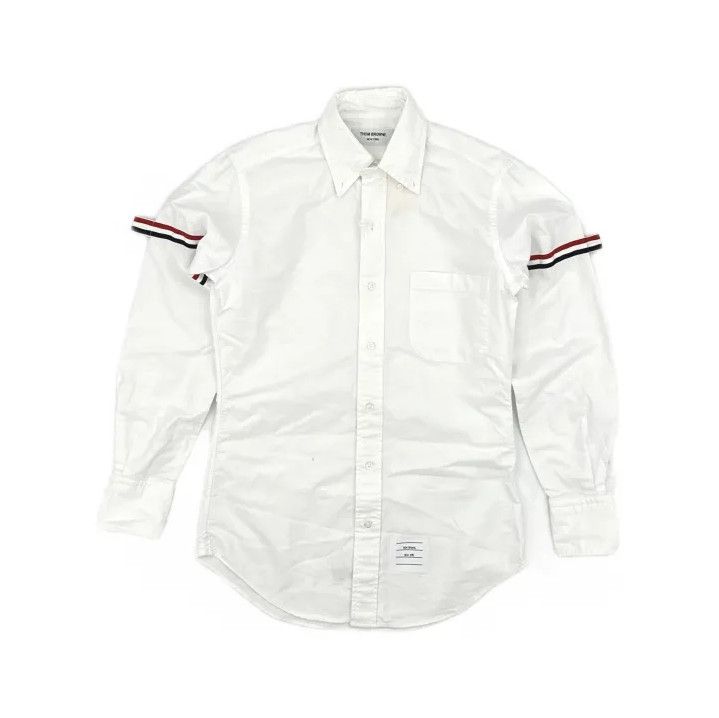 Thom Browne Thom Browne Classic Striped Long Sleeve Shirt Size US M / EU 48-50 / 2 - 2 Thumbnail