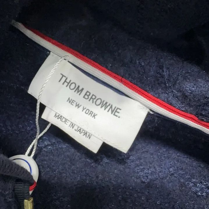 Thom Browne Thom Browne Hooded Casual Jacket in Blue Size US S / EU 44-46 / 1 - 6 Thumbnail