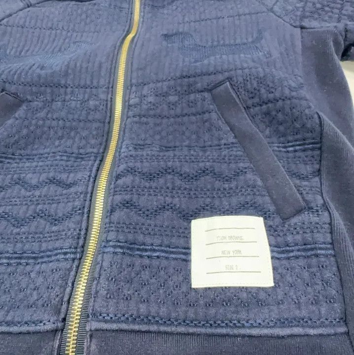 Thom Browne Thom Browne Hooded Casual Jacket in Blue Size US S / EU 44-46 / 1 - 10 Thumbnail