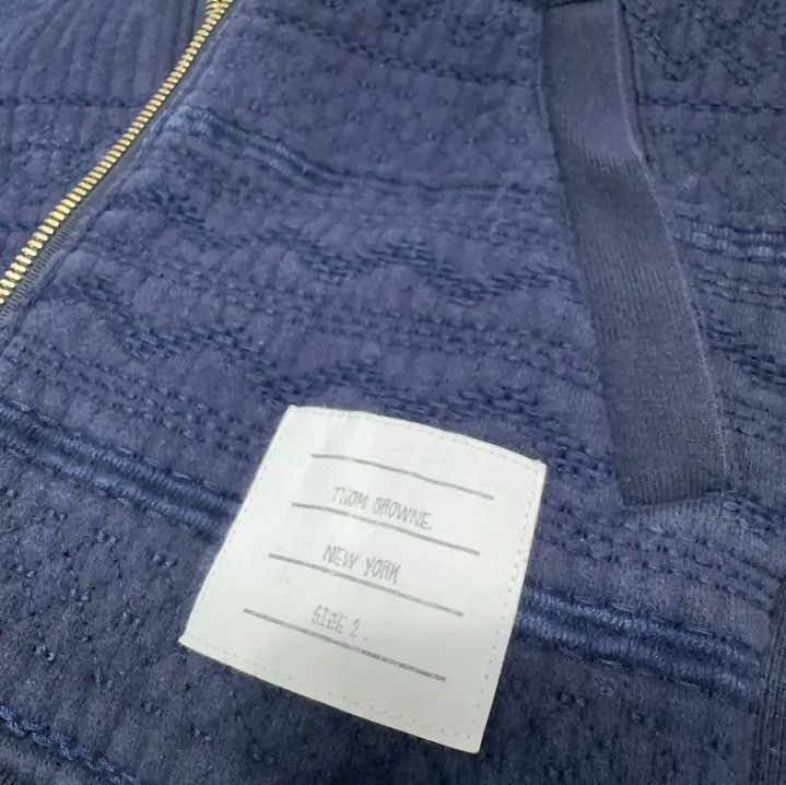 Thom Browne Thom Browne Hooded Casual Jacket in Blue Size US S / EU 44-46 / 1 - 5 Thumbnail