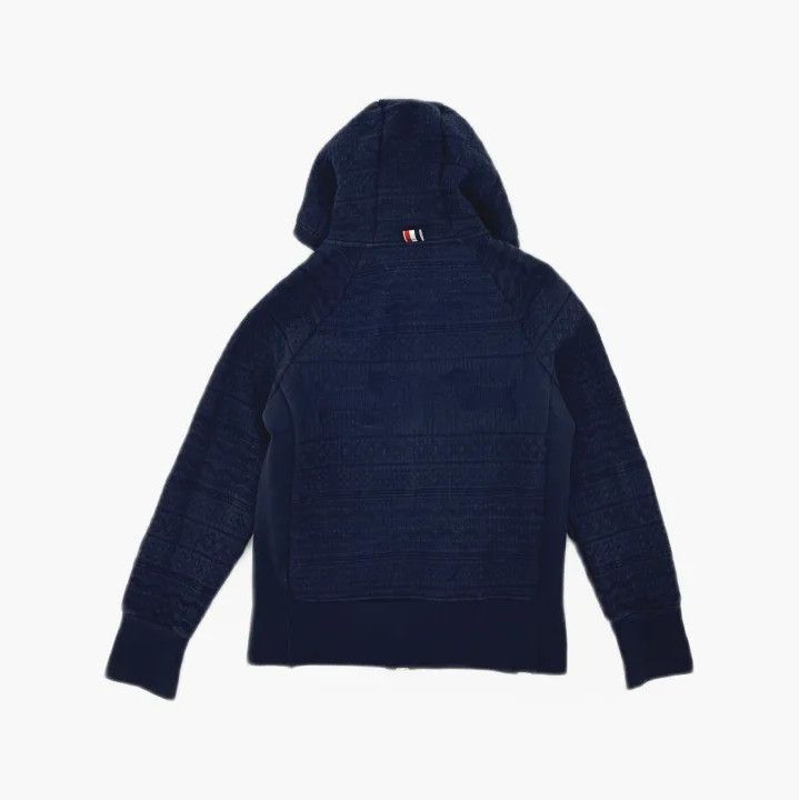 Thom Browne Thom Browne Hooded Casual Jacket in Blue Size US S / EU 44-46 / 1 - 3 Thumbnail