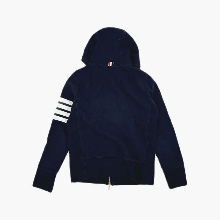 Thom Browne Thom Browne Classic Navy Zip-Up Hoodie Size US S / EU 44-46 / 1 - 3 Thumbnail