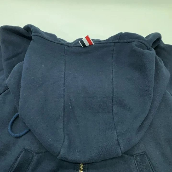 Thom Browne Thom Browne Classic Navy Zip-Up Hoodie Size US S / EU 44-46 / 1 - 8 Thumbnail