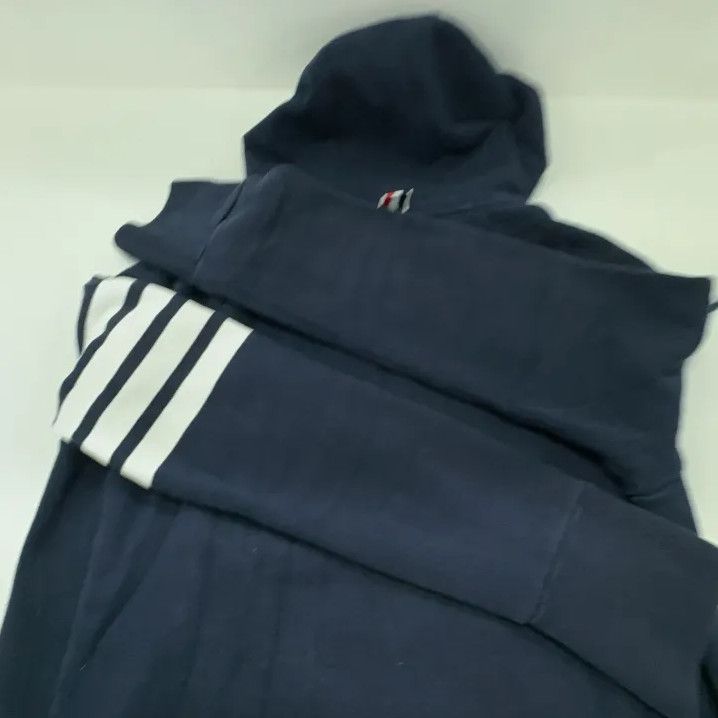 Thom Browne Thom Browne Classic Navy Zip-Up Hoodie Size US S / EU 44-46 / 1 - 17 Thumbnail