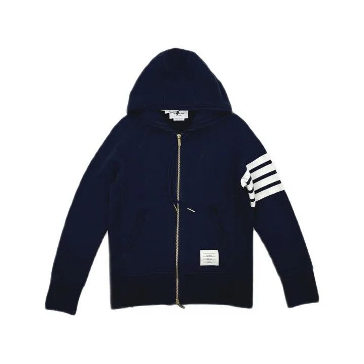 Thom Browne Thom Browne Classic Zipper Hooded Sweatshirt Size US M / EU 48-50 / 2 - 2 Thumbnail