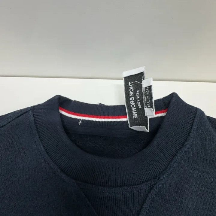 Thom Browne Thom Browne Classic Navy Crewneck Sweatshirt Size US M / EU 48-50 / 2 - 4 Thumbnail