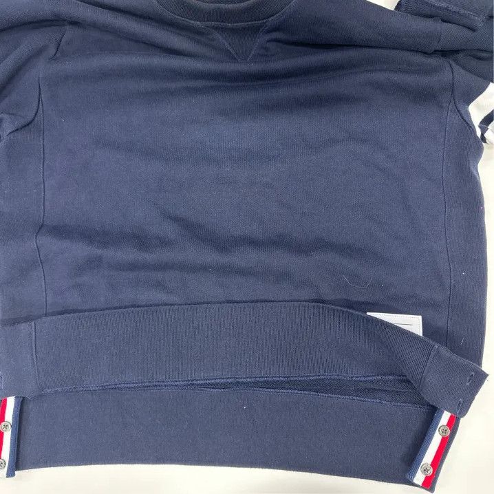 Thom Browne Thom Browne Classic Navy Sweatshirt for Men Size US S / EU 44-46 / 1 - 7 Thumbnail