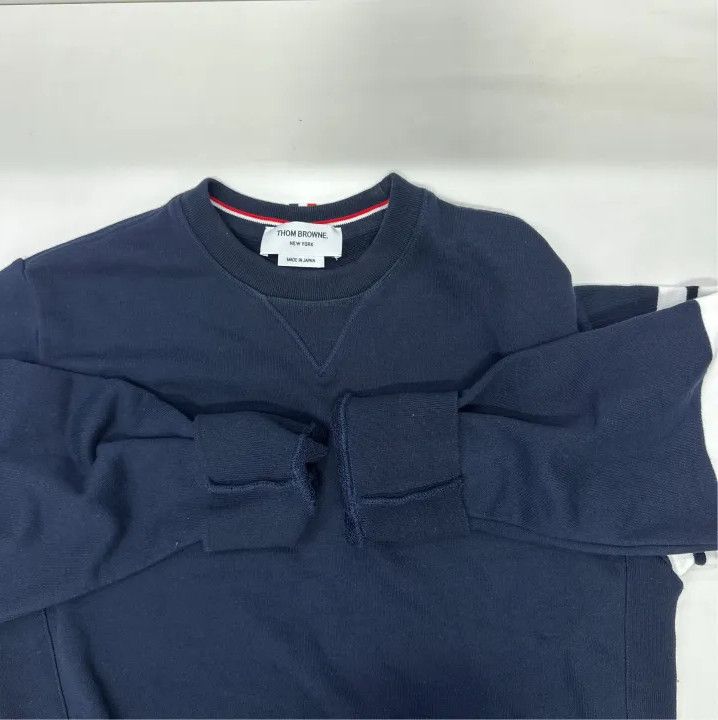 Thom Browne Thom Browne Classic Navy Sweatshirt for Men Size US S / EU 44-46 / 1 - 5 Thumbnail