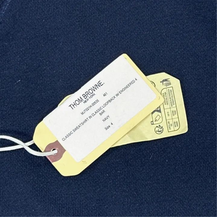 Thom Browne Thom Browne Classic Navy Sweatshirt for Men Size US S / EU 44-46 / 1 - 4 Thumbnail