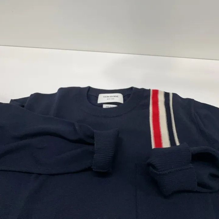 Thom Browne Thom Browne Navy Stripe Knit Sweater for Men Size US M / EU 48-50 / 2 - 8 Thumbnail