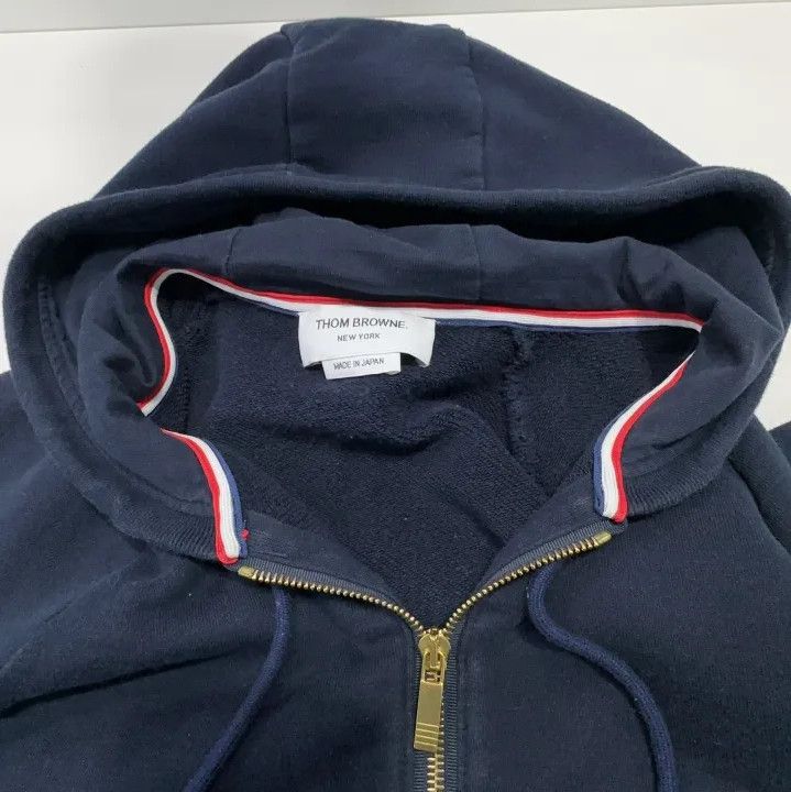 Thom Browne Thom Browne Navy Blue Zip-Up Jacket Size US L / EU 52-54 / 3 - 8 Thumbnail