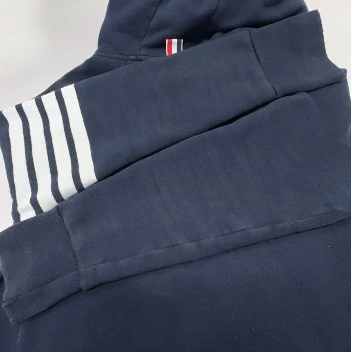 Thom Browne Thom Browne Navy Blue Zip-Up Jacket Size US L / EU 52-54 / 3 - 18 Thumbnail