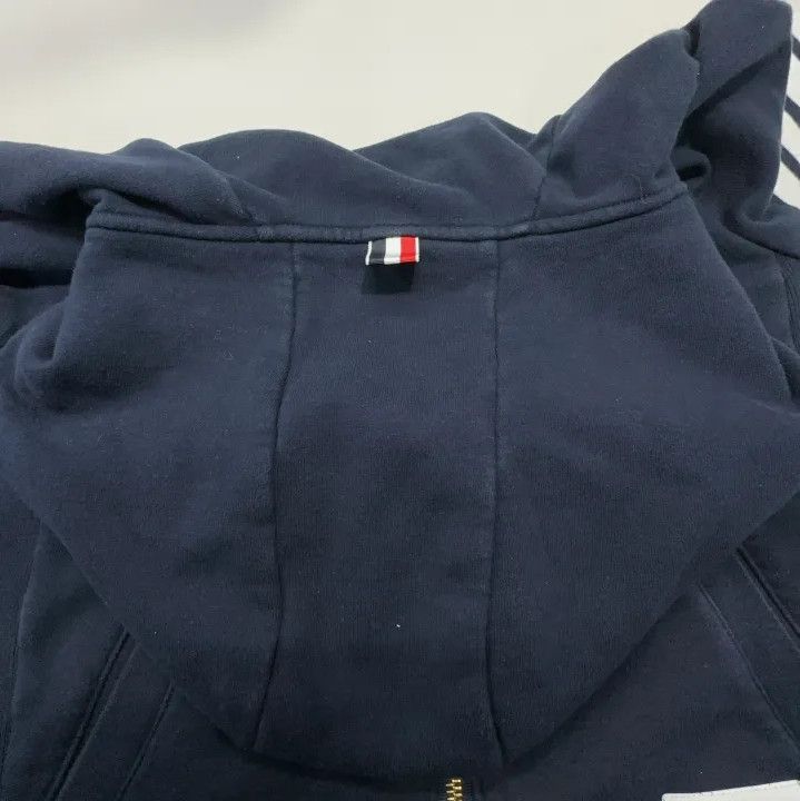 Thom Browne Thom Browne Navy Blue Zip-Up Jacket Size US L / EU 52-54 / 3 - 6 Thumbnail