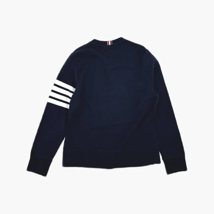 Thom Browne Thom Browne Classic Navy Sweatshirt with Stripes Size US S / EU 44-46 / 1 - 3 Thumbnail