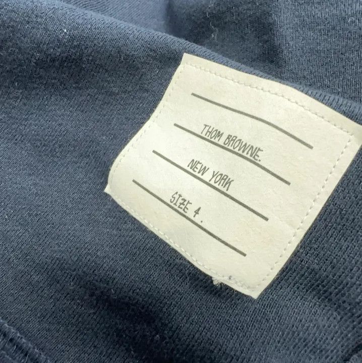 Thom Browne Thom Browne Classic Navy Sweatshirt with Stripes Size US S / EU 44-46 / 1 - 5 Thumbnail