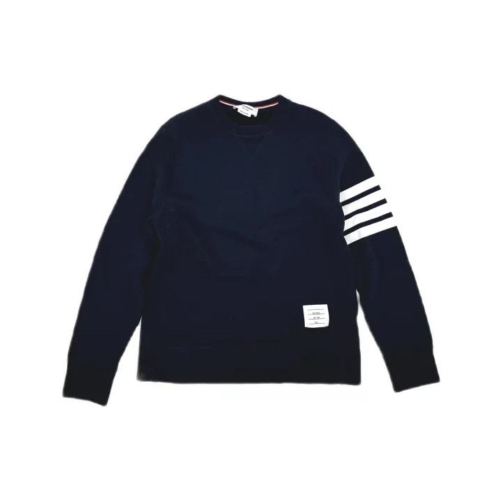 Thom Browne Thom Browne Classic Navy Sweatshirt with Stripes Size US S / EU 44-46 / 1 - 2 Thumbnail